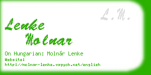 lenke molnar business card
